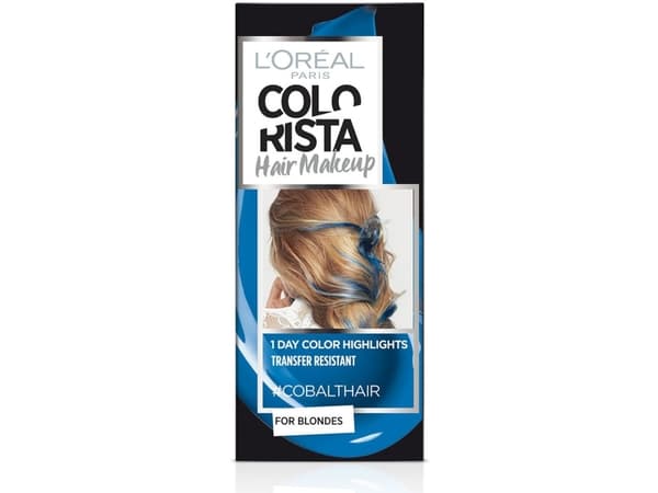 L'Oréal Paris (julkinen) Colorista Hair Make Up, Blå, Cobalt, Hunstik, Blond, Brun, Rør, 1 stk
