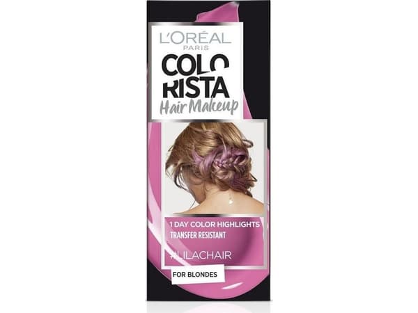 L'Oréal Paris (julkinen) Colorista Hair Make Up, Vaaleanpunainen, Lilac, Hunstik, Blond, Brun, Rør, 1 stk