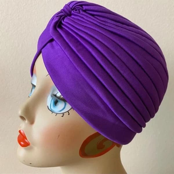 Turban - damer - lilla