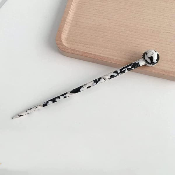 Kaunis hiuspuikko - mustavalkoinen - 18,6 cm