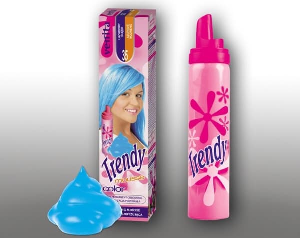 VENITA_Trendy Color Mousse hair color mousse 35 Azure Blue 75ml