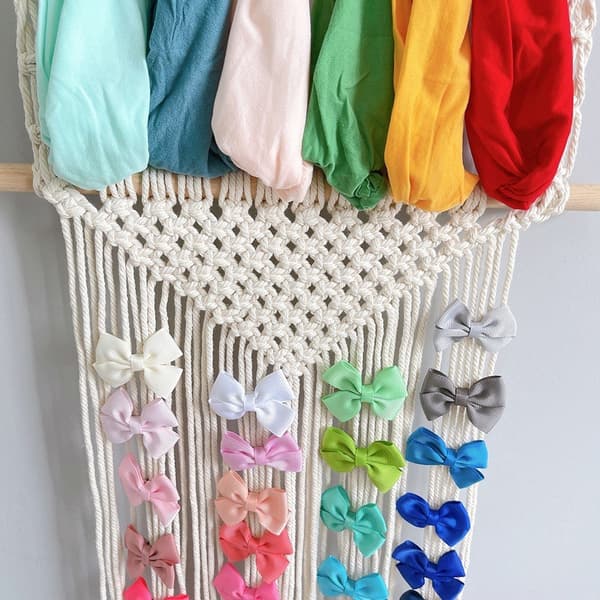 Hair Claw Hanging Organizer -hiusklipsi Boho-päänauhapidike