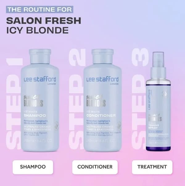 Lee Stafford Lee Stafford Bleach Blondes Ice White Tone Correcting Conditioning Spray