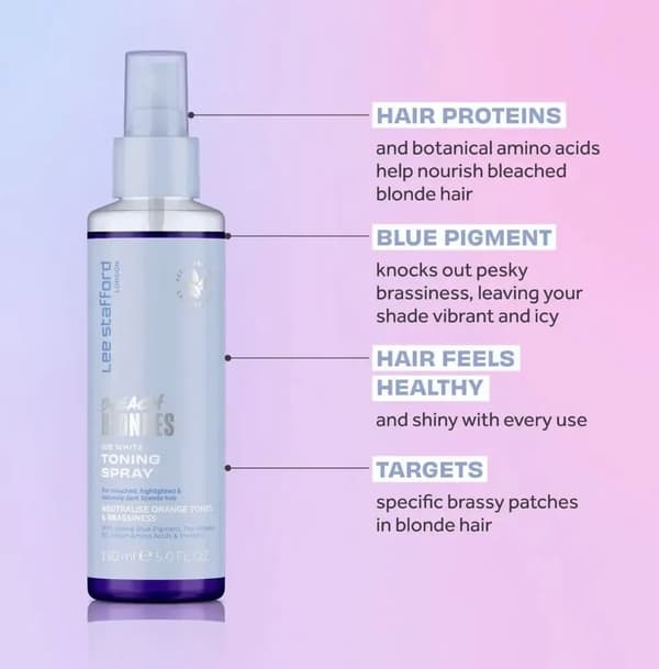 Lee Stafford Lee Stafford Bleach Blondes Ice White Tone Correcting Conditioning Spray