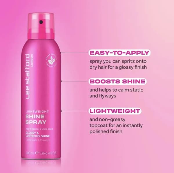 Lee Stafford Lee Stafford Styling Lightweight Shine Spray 200ml