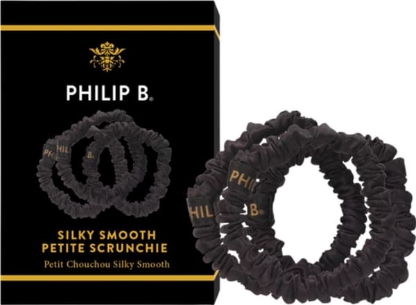 Philip B. - Petite Black Scrunchie ( set of three)
