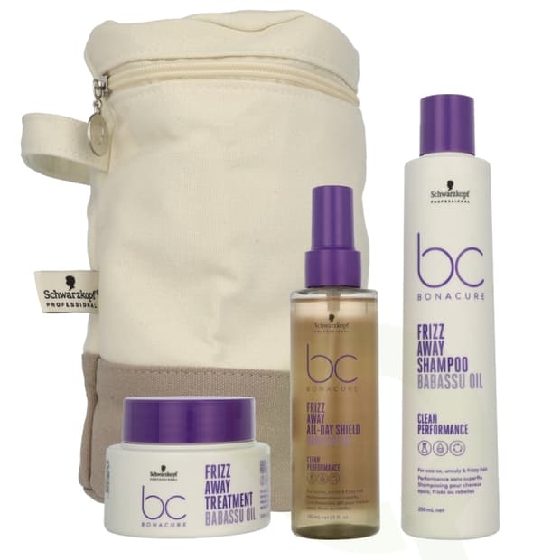 Schwarzkopf Bonacure Frizz Away X-Mas Set 600 ml Shampoo 250ml/Mask 200ml/Spray 150ml