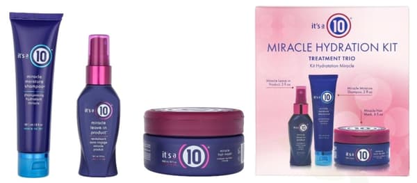 It's a 10 Miracle Hydration Set 358.2 ml Shampoo 59,1ml/Mask 240ml/Leave-in 59,1ml