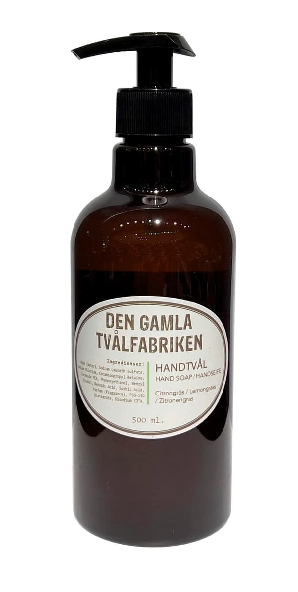 Sæbe med pumpe citrongræs citrongræs 500 ml