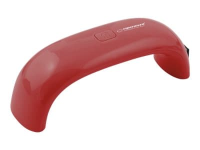 Esperanza UV Nail Lamp Pearl Gel Polish, hybrid red (EBN003R)