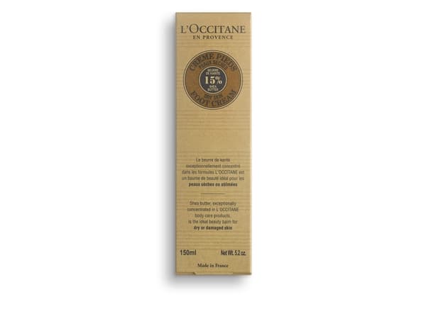 L''Occitane Shea Butter Foot Cream, Fotkräm, Fuktgivande, 150 ml, Rör, AQUA/WATER - BUTYROSPERMUM PARKII (SHEA) BUTTER - GLYCERIN - TAPIOCA STARCH -