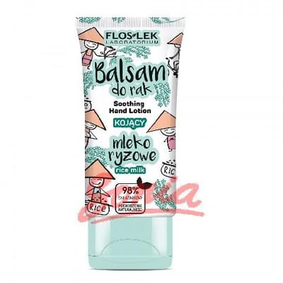 FLOSLEK Håndpleje lotion beroligende - Rice Milk 40ml