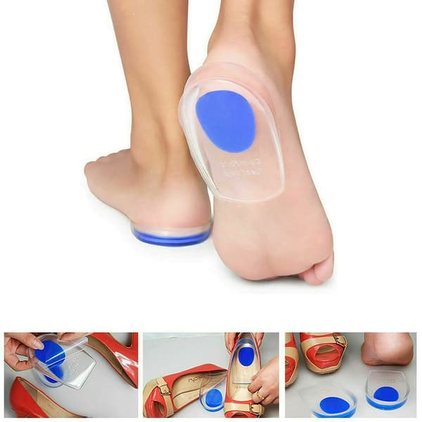 Heel Support Shoe Pads Gel Silicone Orthotic Plantar Care