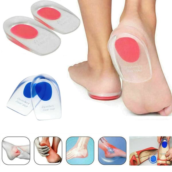 Heel Support Shoe Pads Gel Silicone Orthotic Plantar Care
