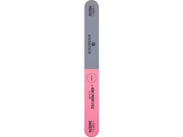 Essence THE 4IN1 PROFI FILE, kynsiviila, harmaa, vaaleanpunainen, läpipainopakkaus, 1 kpl