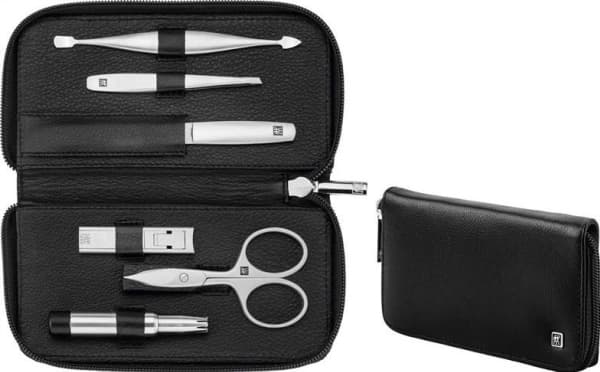 Zwilling resor Zwilling Twinox sort, läderväska, 6 artiklar