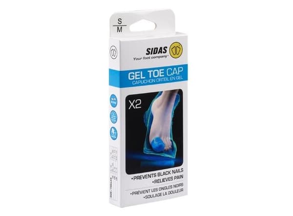 SIDAS GEL TOE CAPS (x2), skavsårsskydd tå, silikonsleeve tå, tåstrumpa