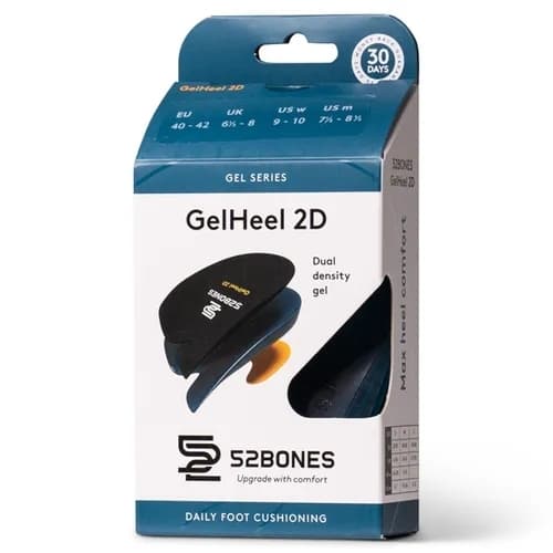 52BONES GEL HEEL 2D BLUE, hälkopp gelinlägg