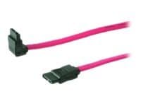 MicroConnect - SATA-kabel - Serial ATA 150/300 - SATA (hun) til SATA (hun) - 50 cm - 90° stikforbindelse