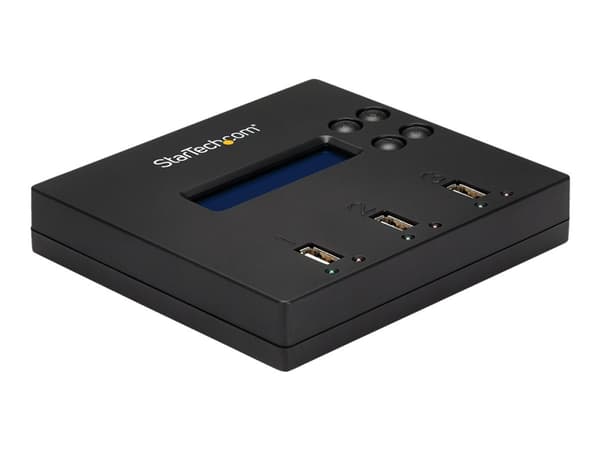 StarTech.com 1:2 Standalone USB Duplicator and Eraser - Memory Stick Cloner - USB 2.0 Flash Drive Copier / Thumb Eraser (USBDUP12) - USB-stasjonsdupl