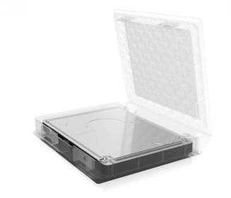 ICY BOX IB-AC6251 - Beskyttelsesboks for harddisk - kapasitet: 1 harddiskstasjon (2,5") - gjennomsiktig