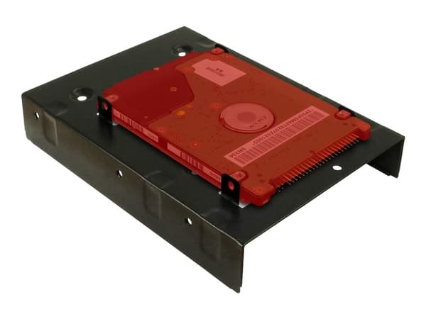 Inter-Tech Mounting frame - Uttagbar harddiskramme - 2.5" - 3.5" to 2 x 2.5" - svart
