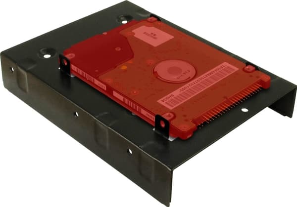 Inter-Tech Mounting frame - Uttagbar harddiskramme - 2.5" - 3.5" to 2 x 2.5" - svart