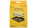 Miniatyrbild 4 av 5: Delock Installation frame 3.5" > 2 x 2.5" HDD - Adapter för lagringsfack - 3,5 till 2,5 tum - svart