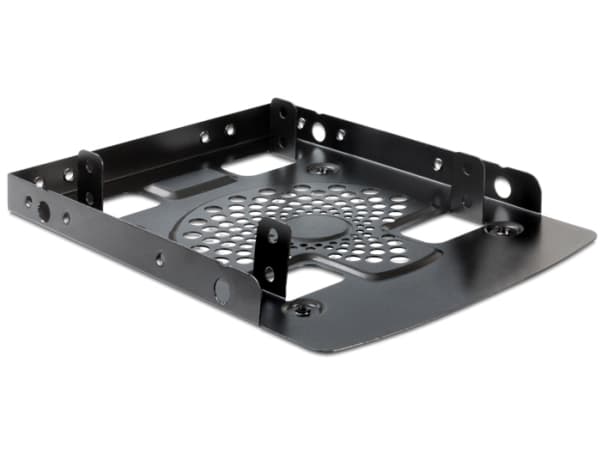 Delock Installation frame 3.5" > 2 x 2.5" HDD - Adapter för lagringsfack - 3,5 till 2,5 tum - svart