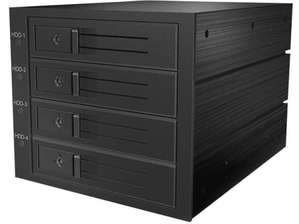 ICY BOX IB-564SSK - Hus for lagringsenhet - 3,5" - svart
