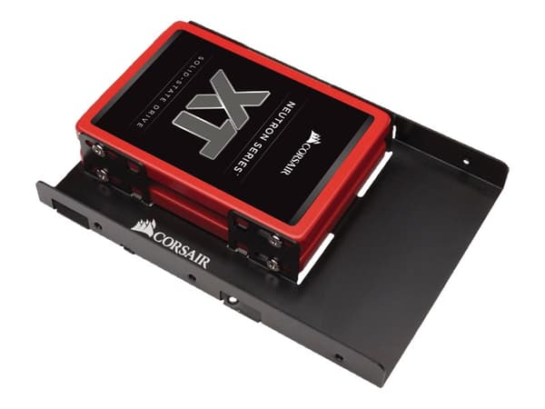 Corsair Dual SSD Mounting Bracket - Konsol for harddisk - kapacitet: 2 harddiske (2,5")