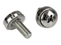 Miniatyrbild 4 av 5: StarTech.com M5 Mounting Screws and Cage Nuts for Server Rack Cabinet - Pack of 100 Server Rack Screws (CABSCREWM52) - Skruvar och muttrar för rack (