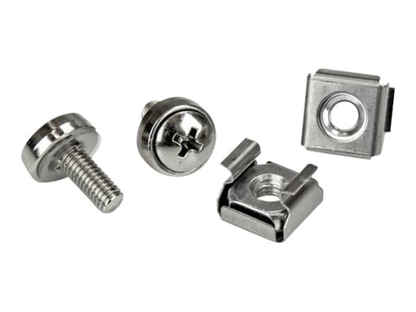 StarTech.com M5 Mounting Screws and Cage Nuts for Server Rack Cabinet - Pack of 100 Server Rack Screws (CABSCREWM52) - Skruvar och muttrar för rack (