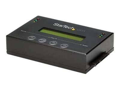 StarTech.com 1:1 Hard Drive Duplicator and Eraser for 2.5" & 3.5" SATA HDD SSD - LCD & RS-232  - 14GBpm Duplication Speed - Cloner & Wiper (SATDUP11)