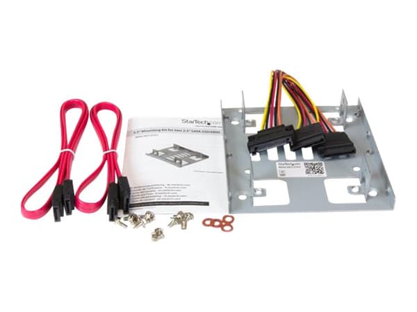 StarTech.com BRACKET25X2 drevplass 8,89 cm (3.5") Bærepanel Rustfritt stål