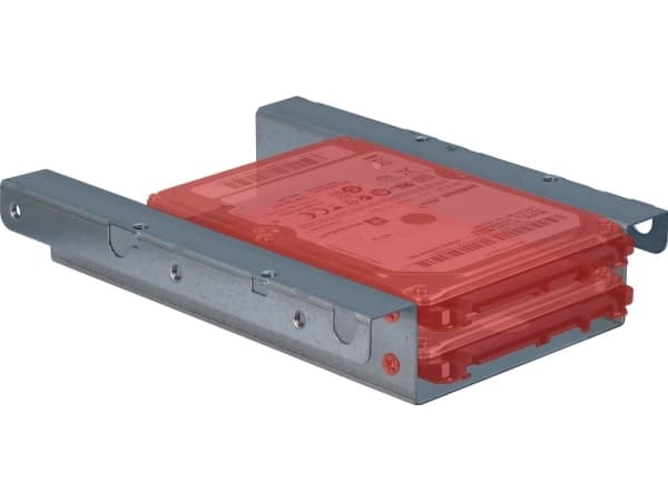 Inter-Tech Monteringsram 3.5" till 2 x 2.5"/1 x 3.5" - Monteringspakke for harddisk - silver