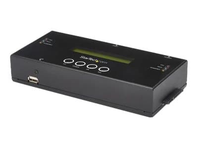 StarTech.com 1:1 fristående hårddisk-duplikator och -raderare för 2,5"/3,5" SATA- och SAS-hårddiskar - Halvledarenhet/hårddiskduplikator - 1 fack (SA