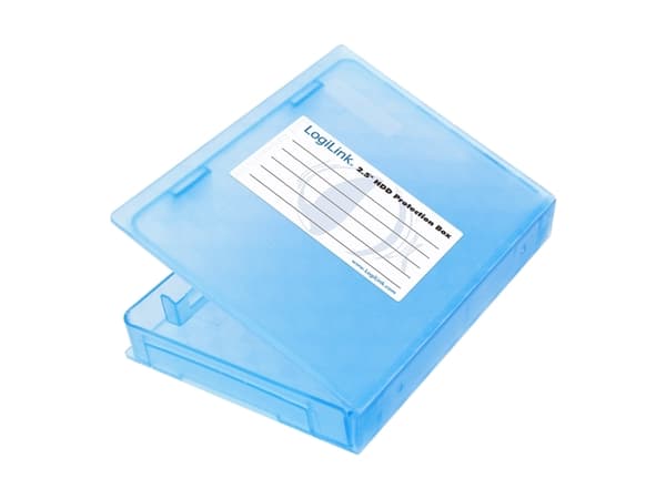 LogiLink 2.5" HDD Protection Box för 1 hårddisk - Skyddande skydd för hårddisk - blå