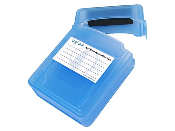 LogiLink 2.5" HDD Protection Box 2 kiintolevylle - Beskyttende etui til harddisk - blå
