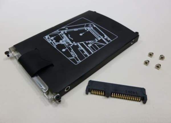 CoreParts KIT384, Kannettavan tietokoneen HDD-/SSD-kehikko, Musta, HP Elitebook 820 G1, 820 G2 720 G1, 720 G2, 725 G2, 240 G3, Yksivärinen, 1 kpl, 11