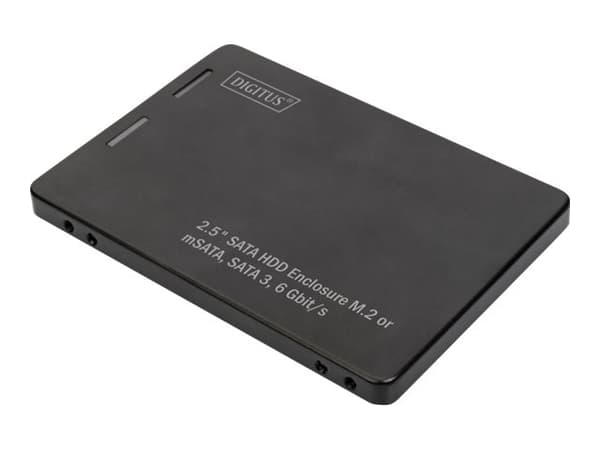 DIGITUS DA-71118 - Lagringspakke - mSATA, M.2 - SATA 6Gb/s - SATA 6Gb/s Sort