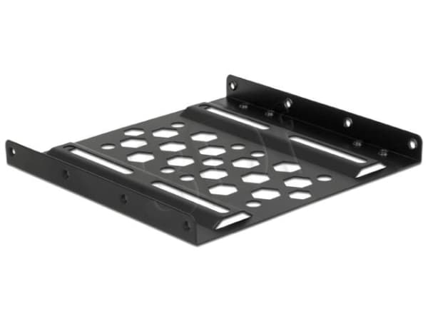 DeLOCK 21287, 8,89 cm (3.5"), Liitinpaneeli, 2.5", Musta, Alumiini, 98 mm