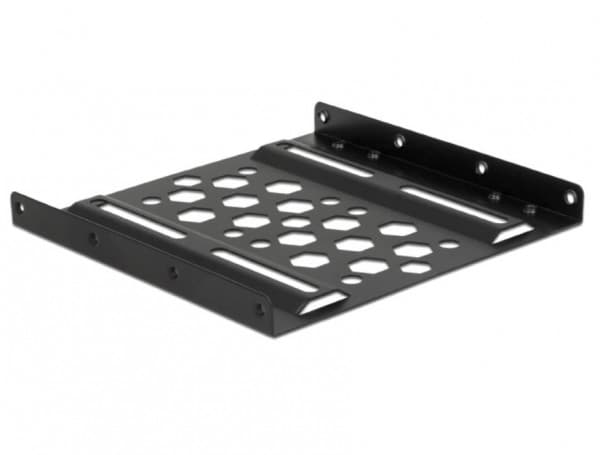 DeLOCK 21287, 8,89 cm (3.5"), Liitinpaneeli, 2.5", Musta, Alumiini, 98 mm
