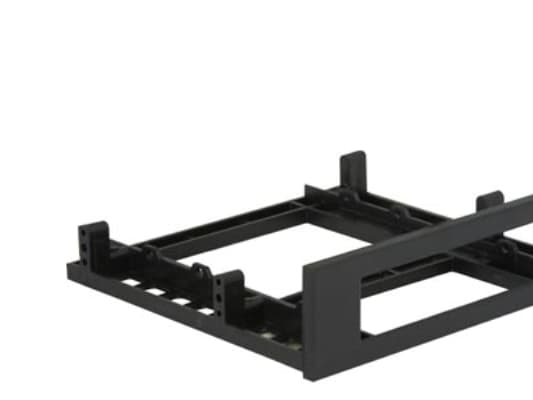Delock Installation frame 3½“ > 5¼“ - Adapter för lagringsfack - 5,25 tum till 3,5 tum - svart