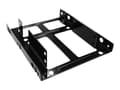 Miniatyrbilde 1 av 5: ICY BOX IB-AC643 - Uttagbar harddiskramme - 3.5" to 2 x 2.5" - svart