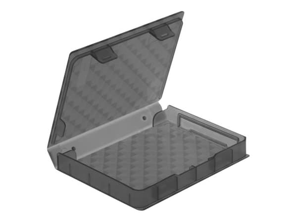 Delock Protection Box - Beskyttende etui til harddisk - kapacitet: 1 hårddisk (2,5") - grå