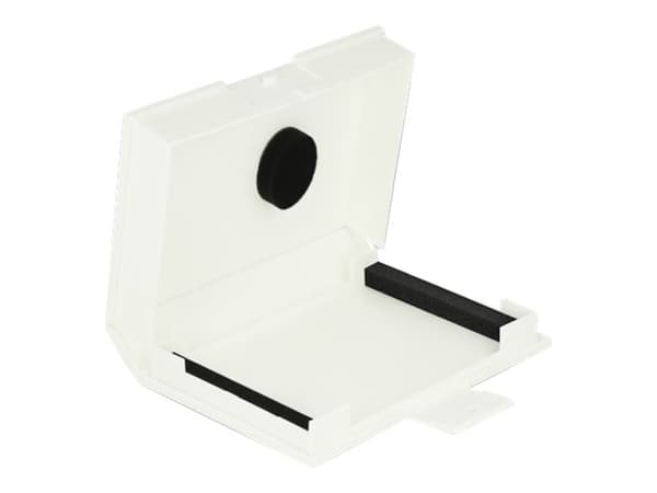 Delock - Beskyttelsesboks for harddisk - kapasitet: 1 harddiskstasjon (3,5") - hvit