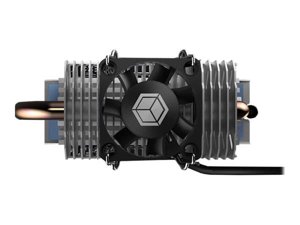 ICY BOX IB-M2HSF-705 - Fast tilstands-stasjonskjøler - M.2 Card - DC 12 V - sølv