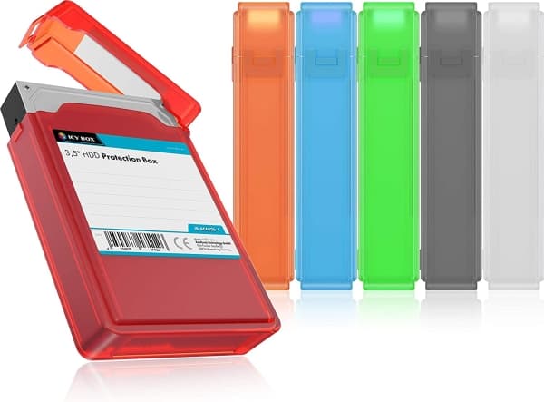 ICY BOX IB-AC602b-6 8,9 cm (3,5 tommer) harddisk-opbevaringsboks