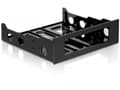 Miniatyrbild 3 av 5: Delock Installation frame 3½“ > 5¼“ - Adapter för lagringsfack - 5,25 tum till 3,5 tum - svart